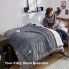 image:imageBedsure Heated Blanket Full Size Soft Electric Blanket with Preheat Grey  6 Heat6 Timer Settings 8H Auto ShutOff ETLFCC Flannel Sherpa Machine Washable Gifts for Grandma Grandpa 72x84in01  Grey