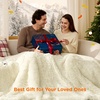image:imageBedsure Heated Blanket Full Size Soft Electric Blanket with Preheat Grey  6 Heat6 Timer Settings 8H Auto ShutOff ETLFCC Flannel Sherpa Machine Washable Gifts for Grandma Grandpa 72x84in20  Cream