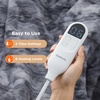 image:imageBedsure Heated Blanket Full Size Soft Electric Blanket with Preheat Grey  6 Heat6 Timer Settings 8H Auto ShutOff ETLFCC Flannel Sherpa Machine Washable Gifts for Grandma Grandpa 72x84in24  Grey