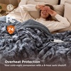 image:imageBedsure Heated Blanket Full Size Soft Electric Blanket with Preheat Grey  6 Heat6 Timer Settings 8H Auto ShutOff ETLFCC Flannel Sherpa Machine Washable Gifts for Grandma Grandpa 72x84in24  Grey