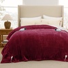 image:imageBedsure Heated Blanket Full Size Soft Electric Blanket with Preheat Grey  6 Heat6 Timer Settings 8H Auto ShutOff ETLFCC Flannel Sherpa Machine Washable Gifts for Grandma Grandpa 72x84in11  Burgundy