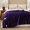 image:imageBedsure Heated Blanket Full Size Soft Electric Blanket with Preheat Grey  6 Heat6 Timer Settings 8H Auto ShutOff ETLFCC Flannel Sherpa Machine Washable Gifts for Grandma Grandpa 72x84in08  Purple