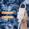 image:imageBedsure Heated Blanket Full Size Soft Electric Blanket with Preheat Grey  6 Heat6 Timer Settings 8H Auto ShutOff ETLFCC Flannel Sherpa Machine Washable Gifts for Grandma Grandpa 72x84in17  Denim Blue