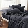 image:imageBedsure White King Size Mattress Pad Bundle King Size Sheets Grey