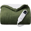 image:imageBedsure Heated Blanket Full Size Soft Electric Blanket with Preheat Grey  6 Heat6 Timer Settings 8H Auto ShutOff ETLFCC Flannel Sherpa Machine Washable Gifts for Grandma Grandpa 72x84in02  Olive Green