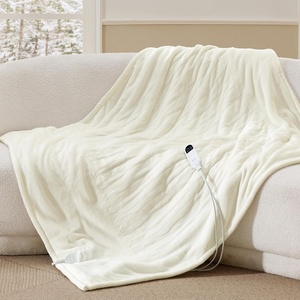 image:imageBedsure Heated Blanket Full Size Soft Electric Blanket with Preheat Grey  6 Heat6 Timer Settings 8H Auto ShutOff ETLFCC Flannel Sherpa Machine Washable Gifts for Grandma Grandpa 72x84in10  Ivory