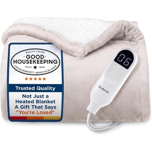 image:imageBedsure Heated Blanket Full Size Soft Electric Blanket with Preheat Grey  6 Heat6 Timer Settings 8H Auto ShutOff ETLFCC Flannel Sherpa Machine Washable Gifts for Grandma Grandpa 72x84in03  Cream