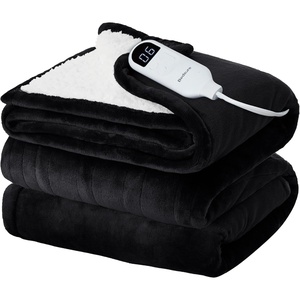 image:imageBedsure Heated Blanket Full Size Soft Electric Blanket with Preheat Grey  6 Heat6 Timer Settings 8H Auto ShutOff ETLFCC Flannel Sherpa Machine Washable Gifts for Grandma Grandpa 72x84in06  Black