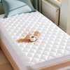 image:imageBedsure Twin XL Mattress Protector Quilted Waterproof Mattress Pad with Deep Pocket up to 22 Inches Soft Breathable Noiseless Mattress Topper Bed Cover for Home Bedroom Hotel  Navy BlueWhite