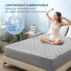 image:imageBedsure Twin XL Mattress Protector Quilted Waterproof Mattress Pad with Deep Pocket up to 22 Inches Soft Breathable Noiseless Mattress Topper Bed Cover for Home Bedroom Hotel  Navy BlueGray