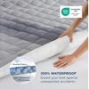 image:imageBedsure Twin XL Mattress Protector Quilted Waterproof Mattress Pad with Deep Pocket up to 22 Inches Soft Breathable Noiseless Mattress Topper Bed Cover for Home Bedroom Hotel  Navy BlueGray