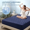 image:imageBedsure Twin XL Mattress Protector Quilted Waterproof Mattress Pad with Deep Pocket up to 22 Inches Soft Breathable Noiseless Mattress Topper Bed Cover for Home Bedroom Hotel  Navy BlueNavy Blue