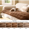image:imageBedsure Comfyfleece Couch Covers for Dogs NonSlip Sofa Covers for Pets  300gsm Thick Quilted Padding UltraSoft Corduroy Flannel Machine Washable for Small 3Seater  Large Loveseat 70Copper Brown