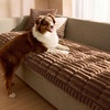 image:imageBedsure Comfyfleece Couch Covers for Dogs NonSlip Sofa Covers for Pets  300gsm Thick Quilted Padding UltraSoft Corduroy Flannel Machine Washable for Small 3Seater  Large Loveseat 70Copper Brown