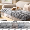 image:imageBedsure Comfyfleece Couch Covers for Dogs NonSlip Sofa Covers for Pets  300gsm Thick Quilted Padding UltraSoft Corduroy Flannel Machine Washable for Small 3Seater  Large Loveseat 70Pastel Grey