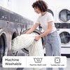 image:imageBedsure Comfyfleece Couch Covers for Dogs NonSlip Sofa Covers for Pets  300gsm Thick Quilted Padding UltraSoft Corduroy Flannel Machine Washable for Small 3Seater  Large Loveseat 70Powder White