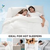 image:imageBedsure 2 Pack White Cooling Blankets Queen amp King Size