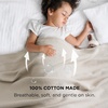 image:imageBedsure Bundle of 1 Cotton Herringbone Weave Blanket King amp 1 Cotton Waffle Blanket King