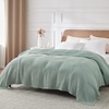 image:imageBedsure Bundle of 1 Cotton Herringbone Weave Blanket King amp 1 Cotton Waffle Blanket King