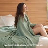 image:imageBedsure Bundle of 1 Muslin Cotton Blanket amp 1 Herringbone Woven Cotton Blanket Throw XL