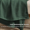 image:imageBedsure Bundle of 1 Muslin Cotton Blanket amp 1 Herringbone Woven Cotton Blanket Throw XL