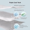 image:imageBedsure Cooling Comforter Bundle Cooling Pillow Cases for Hot Sleepers with DualSided Cool Tech 2 Pack HA amp Ceramides Infused Silky Cooling Pillowcases Soft for Skin amp Hair White Twin amp Standard