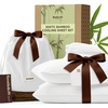 image:imageBedsure Cooling Cotton Waffle Blanket Bundle Cooling Sheets Queen