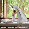 image:imageBedsure Cooling Cotton Waffle Blanket Bundle Cooling Sheets Queen