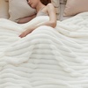 image:imageBedsure Cooling Cotton Waffle King Size Blanket Ivory 104x90 InchesampKing Size Blanket for BedWhite108x90 Inches