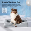 image:imageBedsure Cooling Dog Beds Large Sized Dog Grey 35 Cooling Blanket for Large Dogs with Breathable AirCore Fill QMAXgt04 Pearl Grey 25x35