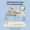image:imageBedsure Cooling Dog Beds Large Sized Dog Grey 35 Cooling Blanket for Large Dogs with Breathable AirCore Fill QMAXgt04 Pearl Grey 25x35