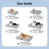 image:imageBedsure Cooling Dog Beds Large Sized Dog Grey 35 Cooling Blanket for Large Dogs with Breathable AirCore Fill QMAXgt04 Pearl Grey 25x35