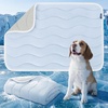 image:imageBedsure Cooling Mat for Large Dogs  QMaxgt04 35x23 Blue Cooling Blanket for Small Dogs with Breathable AirCore Fill QMAXgt04 Arctic Blue 25x35