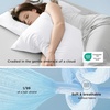 image:imageBedsure Cooling Pillow Cases Bundle Cooling Fitted Sheet King Size for Hot Sleepers Night Sweats Silky Cold Pillow Covers 20 x 36 King Fitted Sheet Only with 360 Elastic Band 16 Deep White