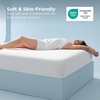 image:imageBedsure Cooling Pillow Cases Bundle Cooling Fitted Sheet King Size for Hot Sleepers Night Sweats Silky Cold Pillow Covers 20 x 36 King Fitted Sheet Only with 360 Elastic Band 16 Deep White