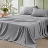 image:imageBedsure Cooling Pillow Cases Queen Bundle Queen Sheet Set Grey