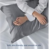 image:imageBedsure Cooling Pillow Cases Queen Bundle Queen Sheet Set Grey