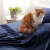 image:imageBedsure Cooling Pillow Cases Queen Bundle Queen Sheet Set Navy