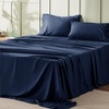 image:imageBedsure Cooling Pillow Cases Queen Bundle Queen Sheet Set Navy
