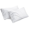 image:imageBedsure Cooling Pillow Cases Standard Size Bundle Full Size Sheets White