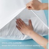 image:imageBedsure Cooling Pillow Cases Standard Size Bundle Full Size Sheets White