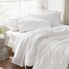image:imageBedsure Cooling Pillow Cases Standard Size Bundle Full Size Sheets White