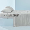 image:imageBedsure Cooling Sheets Cal King Size Bundle Rayon Derived from Bamboo Sheets Cal King