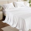 image:imageBedsure Cooling Sheets King Bundle King Size Sheets White