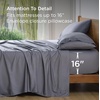 image:imageBedsure Cooling Sheets Set Queen Bundle Cooling Pillow Cases Queen with Envelope Closure Dark Grey