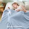 image:imageBedsure Light Blue Cooling Waffle Blanket amp Blue Cooling Blanket