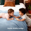 image:imageBedsure Light Blue Cooling Waffle Blanket amp Blue Cooling Blanket