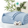 image:imageBedsure Light Blue Cooling Waffle Blanket amp Blue Cooling Blanket