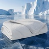 image:imageBedsure Orthopedic Cooling Dog Bed for Crate  35x22 Inches Cooling Blanket for Small Dogs with Breathable AirCore Fill QMAXgt04 Pearl Grey 25x35