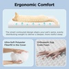 image:imageBedsure Orthopedic Cooling Dog Bed for Crate  35x22 Inches Cooling Blanket for Small Dogs with Breathable AirCore Fill QMAXgt04 Pearl Grey 25x35